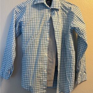Izod Kids Blue and White Checkered Shirt Set